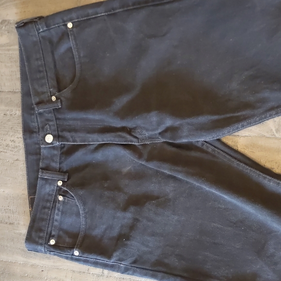 Men's Levi 505 Black Jeans - Picture 2 of 5